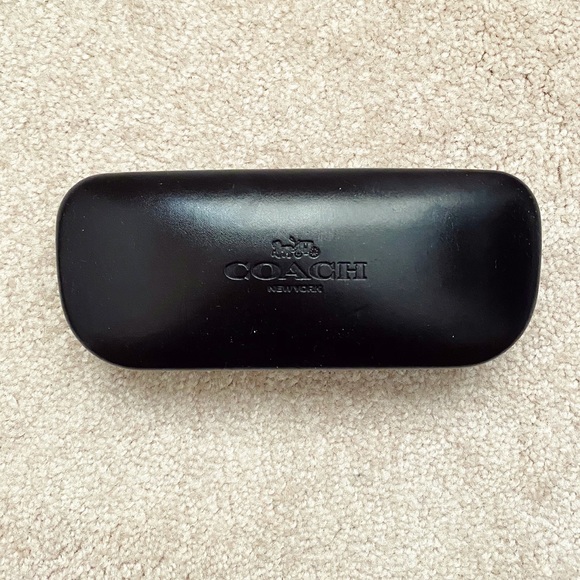 Coach Accessories - Black leather Coach sunglasses case